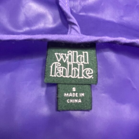 WILD FABLE Purple Hooded Rain Jacket - Size Small - Picture 4 of 5